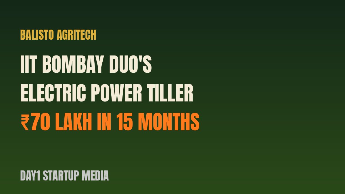 IIT Bombay duo's electric farm machine earns ₹70 lakh in 15 months