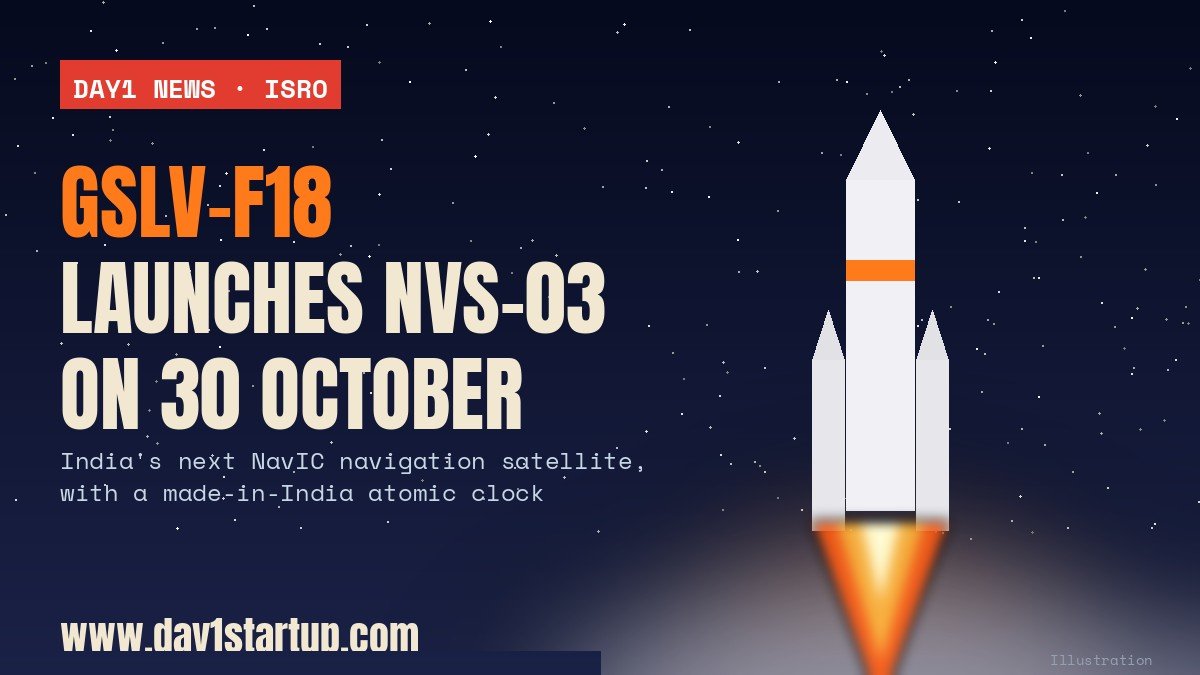 ISRO to launch NVS-03 navigation satellite on GSLV-F18 on 30 October