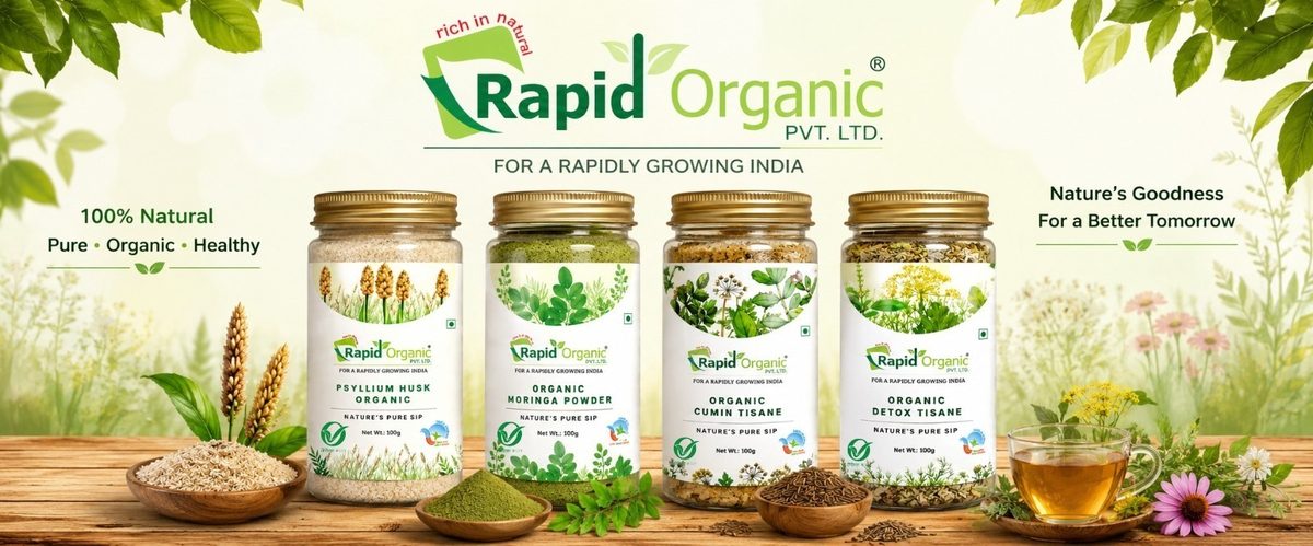 Rapid Organic's product range banner